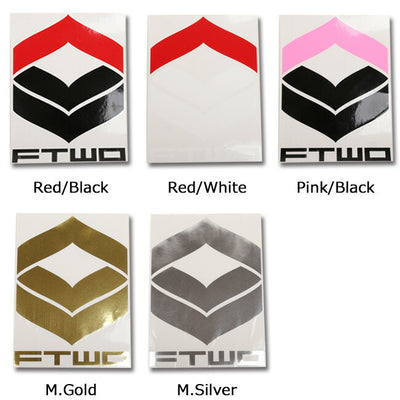 FTWO エフティダブルオー ステッカー STICKER FTWO CI 20cm 【メール便発送350円・代引不可】