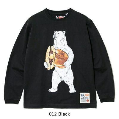 go slow caravan ゴースローキャラバン 超ヘビーUSA/C どら焼きクマロングスリーブ TEE 332802