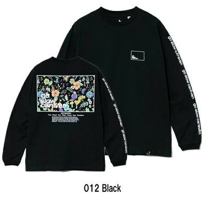 go slow caravan ゴースローキャラバン USA/C スクエアLOGOバックプリント ロングスリーブ TEE 341901