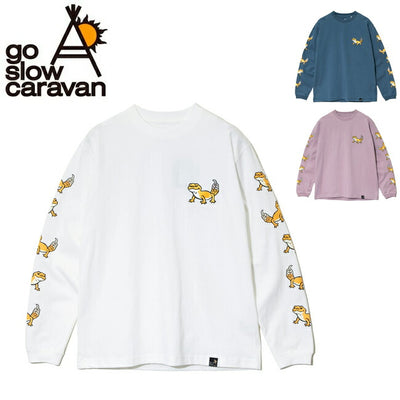go slow caravan ゴースローキャラバン USA/C レオパードゲッコー ロングスリーブ TEE 341903
