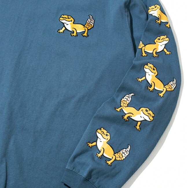 go slow caravan ゴースローキャラバン USA/C レオパードゲッコー ロングスリーブ TEE 341903