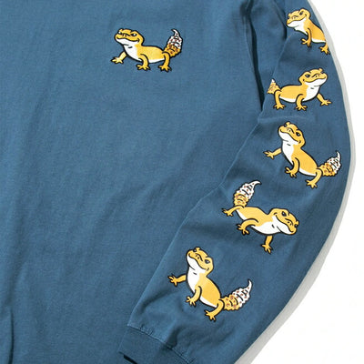 go slow caravan ゴースローキャラバン USA/C レオパードゲッコー ロングスリーブ TEE 341903
