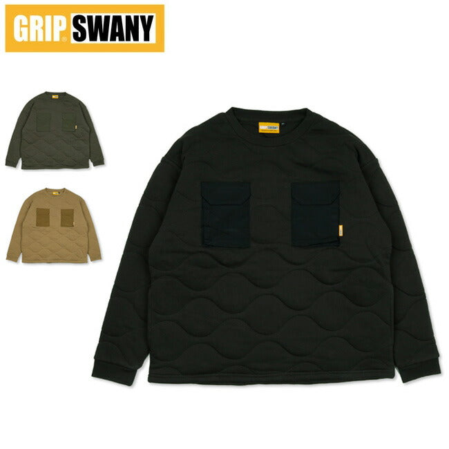 GRIP SWANY グリップスワニー GEAR POCKET QUILT CREW 2.0 ギアポケットキルトクルー GSC-52