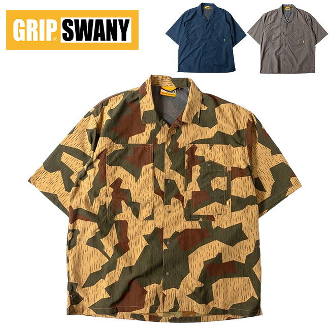 GRIP SWANY グリップスワニー SUPPLEX OPEN COLLAR SHIRTS サプレックスオープンカラーシャツ GSS-37