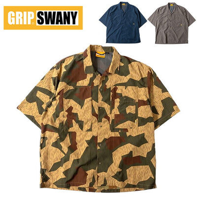 GRIP SWANY グリップスワニー SUPPLEX OPEN COLLAR SHIRTS サプレックスオープンカラーシャツ GSS-37