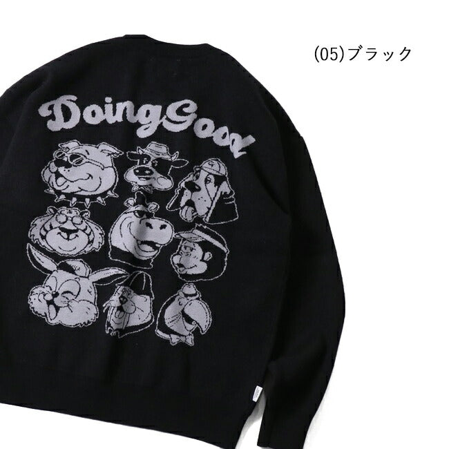 gym master ジムマスター ジャガードニット Doing Good クルーネック G421728