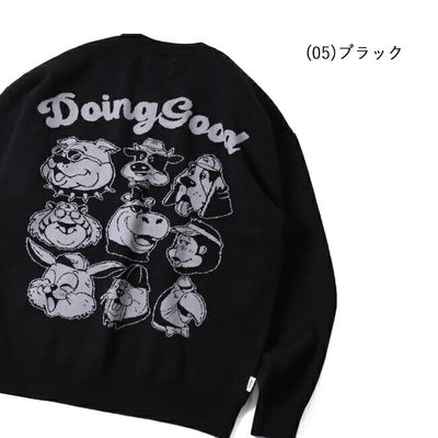 gym master ジムマスター ジャガードニット Doing Good クルーネック G421728