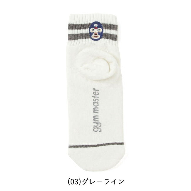 gym master ジムマスター ハッピー刺繍 ショートソックス G466624