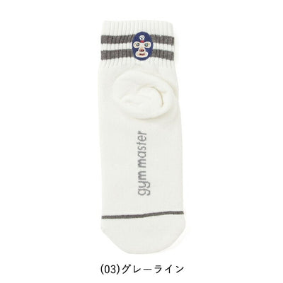 gym master ジムマスター ハッピー刺繍 ショートソックス G466624