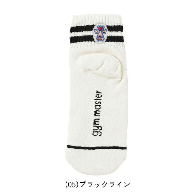 gym master ジムマスター ハッピー刺繍 ショートソックス G466624