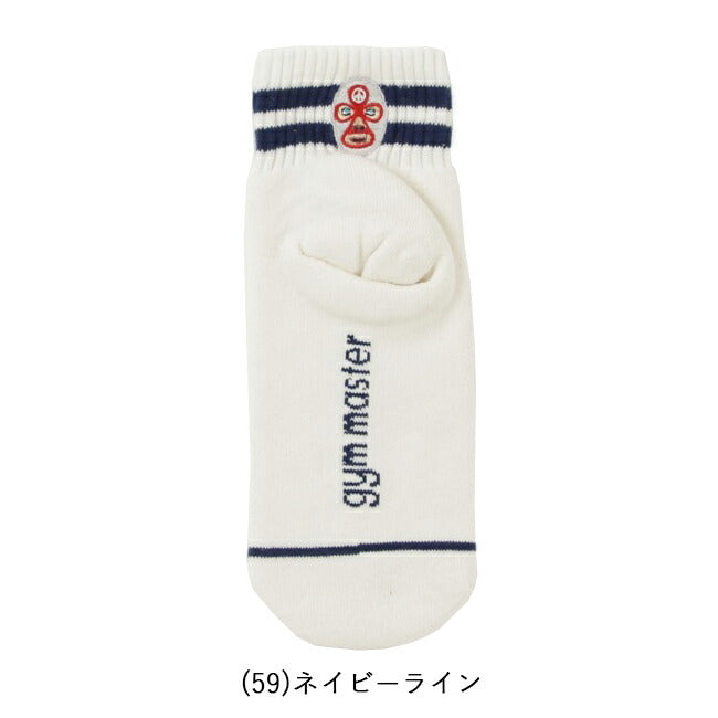 gym master ジムマスター ハッピー刺繍 ショートソックス G466624