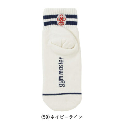 gym master ジムマスター ハッピー刺繍 ショートソックス G466624