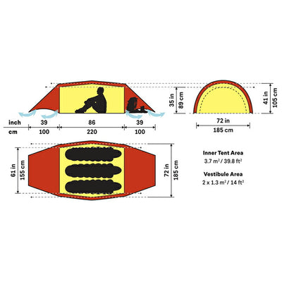 HILLEBERG ヒルバーグ HELAGS3 ヘラグス3 12770213