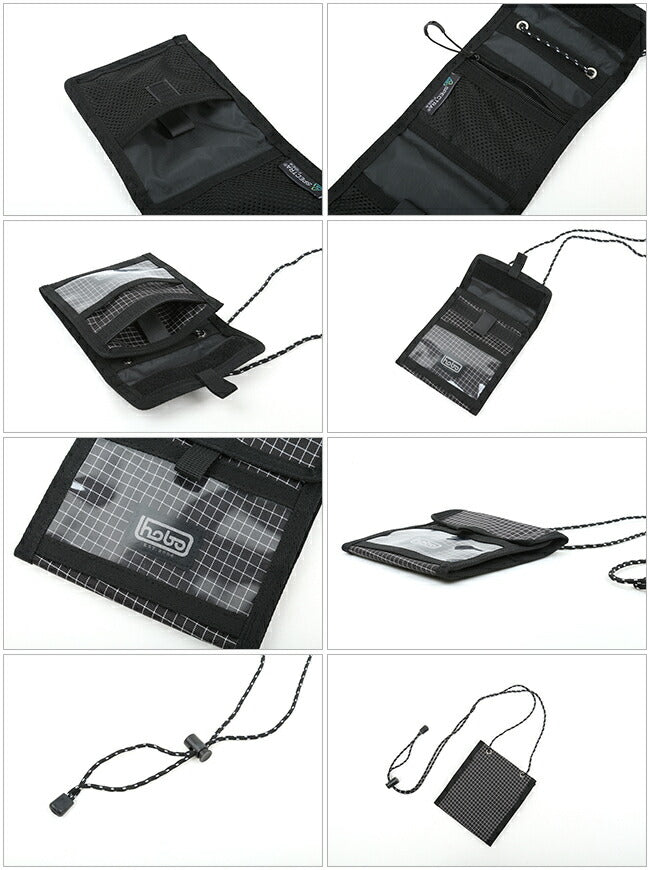 hobo ホーボー SPECTRA X-GRIDSTOP NYLON NECK POUCH スペクトラグリッドストップナイロンネックポーチ HB-BG3119