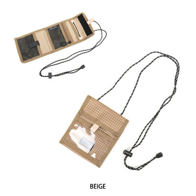 hobo ホーボー SPECTRA X-GRIDSTOP NYLON NECK POUCH スペクトラグリッドストップナイロンネックポーチ HB-BG3119