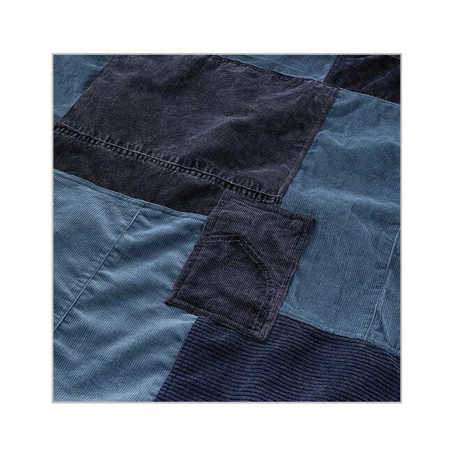 hobo ホーボー DAY BLANKET L UPCYCLED CORDUROY Navy デイブランケットエルアップサイクルコーデュロイ HB-A3514