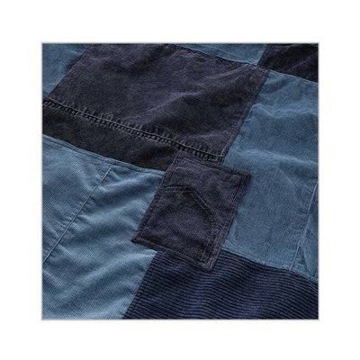 hobo ホーボー DAY BLANKET L UPCYCLED CORDUROY Navy デイブランケットエルアップサイクルコーデュロイ HB-A3514