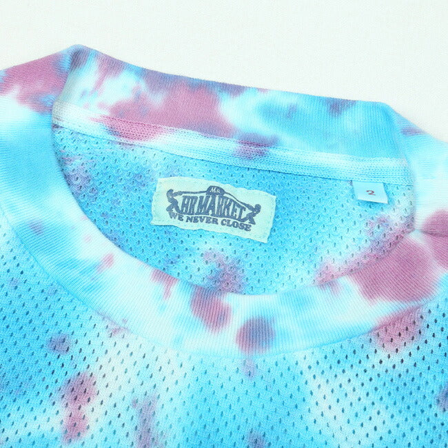 HOLLYWOOD RANCH MARKET ハリウッドランチマーケット コットンファインメッシュ タイダイラグランクルーネック8スリーブTEE 700082646