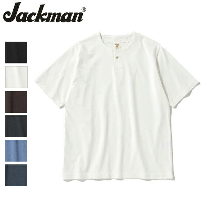 Jackman ジャックマン Henleyneck T-Shirt ヘンリーネックTシャツ JM5328