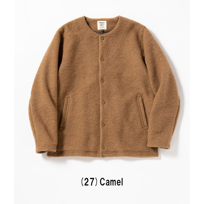 Jackman ジャックマン Wool Collarless Jacket ウールカラーレスジャケット JM8278