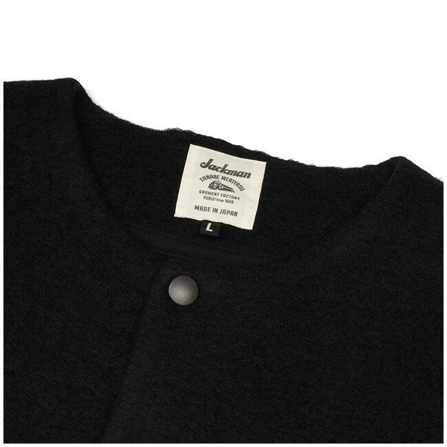 Jackman ジャックマン Wool Collarless Jacket ウールカラーレスジャケット JM8278
