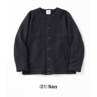 Jackman ジャックマン Wool Collarless Jacket ウールカラーレスジャケット JM8278