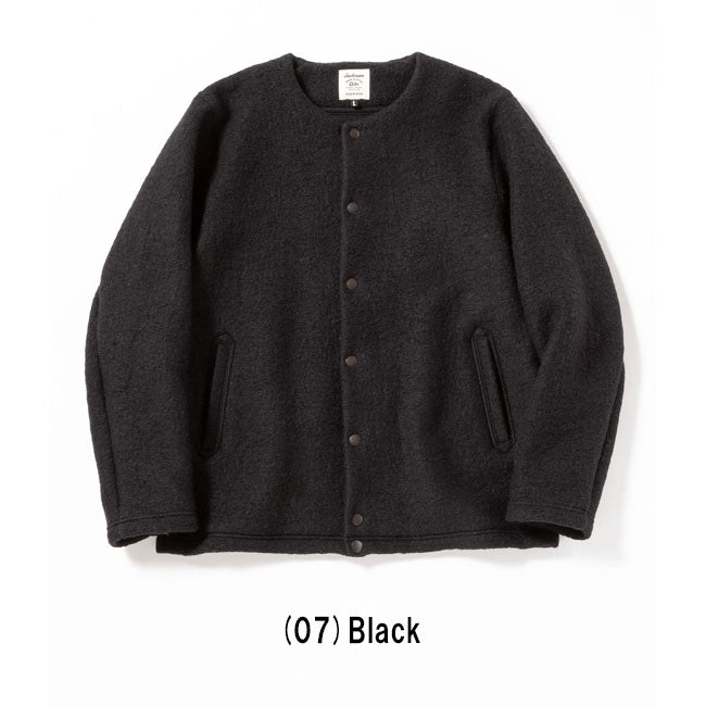 Jackman ジャックマン Wool Collarless Jacket ウールカラーレスジャケット JM8278