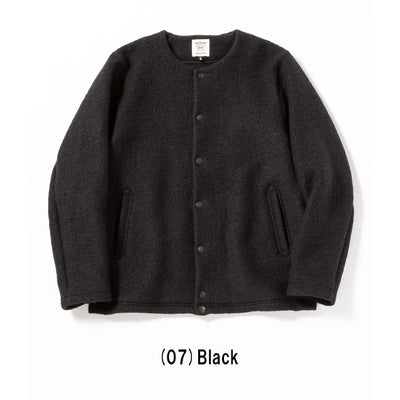 Jackman ジャックマン Wool Collarless Jacket ウールカラーレスジャケット JM8278