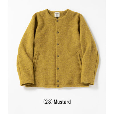 Jackman ジャックマン Wool Collarless Jacket ウールカラーレスジャケット JM8278
