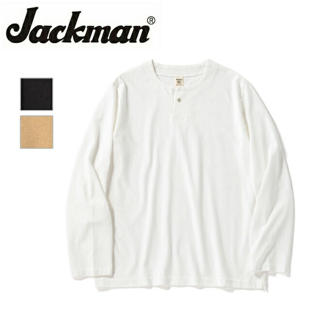 Jackman ジャックマン Henleyneck Longsleeved T-Shirt ヘンリーネックロングスリーブTシャツ JM5318