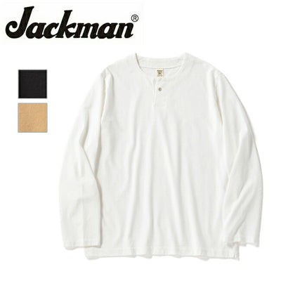Jackman ジャックマン Henleyneck Longsleeved T-Shirt ヘンリーネックロングスリーブTシャツ JM5318