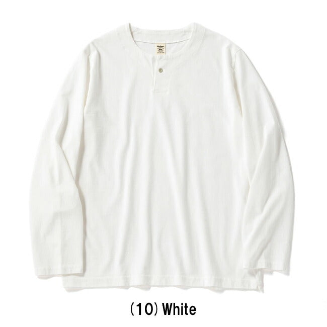 Jackman ジャックマン Henleyneck Longsleeved T-Shirt ヘンリーネックロングスリーブTシャツ JM5318