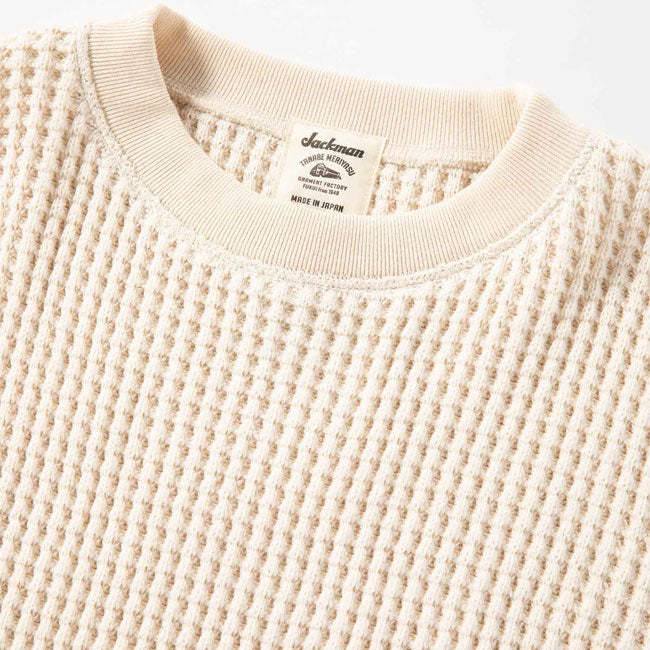 Jackman ジャックマン Waffle Crewneck ワッフルクルーネック JM7479