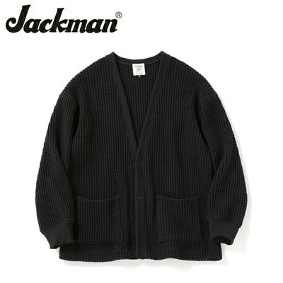 Jackman ジャックマン Waffle Cardigan ワッフルカーディガン JM8479