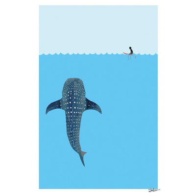 JONAS CLAESSON ジョナスクレアッソン WHILE SHARK ホエールシャーク A2 額(白)セット