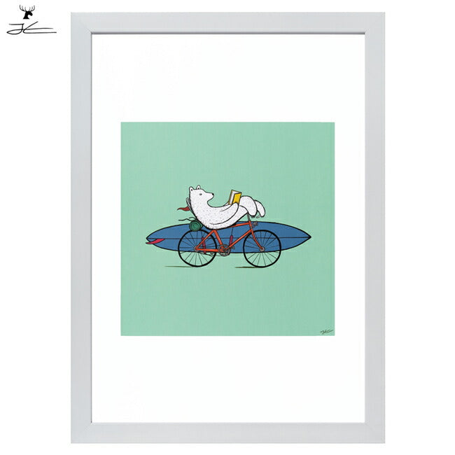 JONAS CLAESSON ジョナスクレアッソン GOING SURFING ゴーイングサーフィン A2 額(白)セット