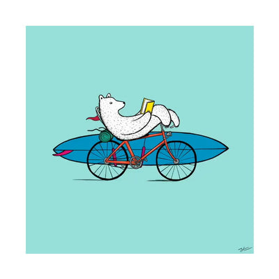 JONAS CLAESSON ジョナスクレアッソン GOING SURFING ゴーイングサーフィン A2 額(白)セット