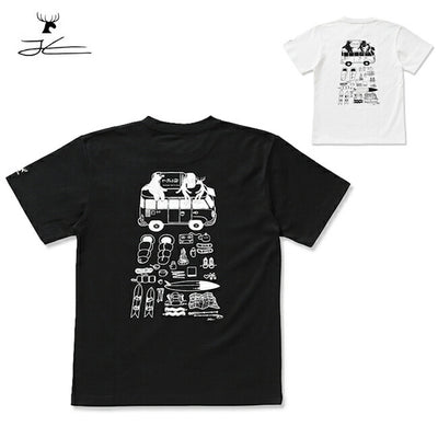 JONAS CLAESSON ジョナスクレアッソン ほりにしVANプリントTシャツ ASHY-20778MM