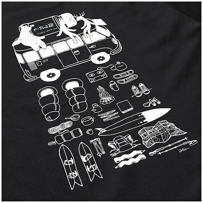 JONAS CLAESSON ジョナスクレアッソン ほりにしVANプリントTシャツ ASHY-20778MM