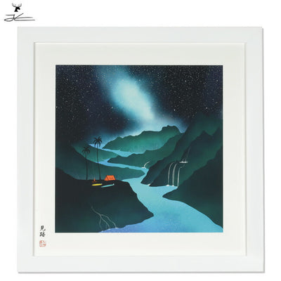 JONAS CLAESSON ジョナスクレアッソン 「十牛図」見跡 The Path M(410×410mm)