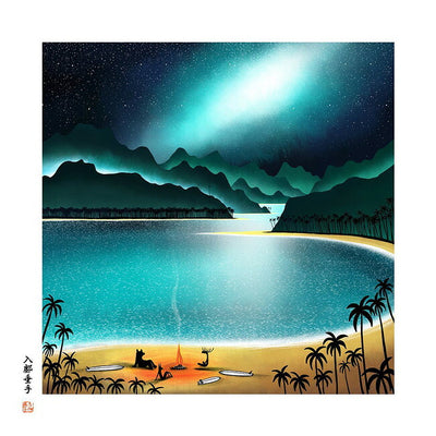 JONAS CLAESSON ジョナスクレアッソン 「十牛図」入墨垂手 Love Friends and bonfire L(610×610mm)