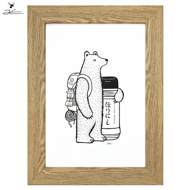 JONAS CLAESSON ジョナスクレアッソン ほりにしBEAR A4 額セット