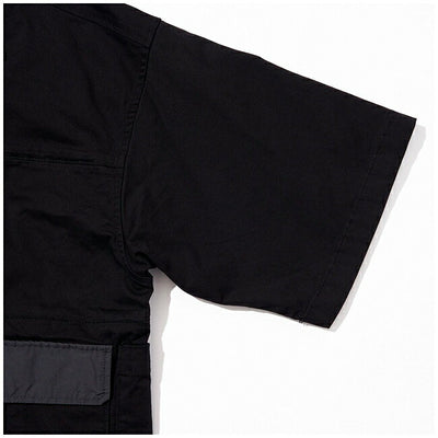 JONAS CLAESSON ジョナスクレアッソン Big Silhouette Nylon Open Collar Shirt ビッグシルエットナイロンオープンカラーシャツ