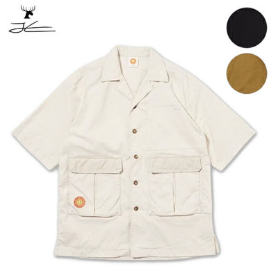 JONAS CLAESSON ジョナスクレアッソン Big Silhouette Nylon Open Collar Shirt ビッグシルエットナイロンオープンカラーシャツ