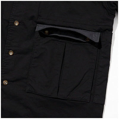 JONAS CLAESSON ジョナスクレアッソン Big Silhouette Nylon Open Collar Shirt ビッグシルエットナイロンオープンカラーシャツ