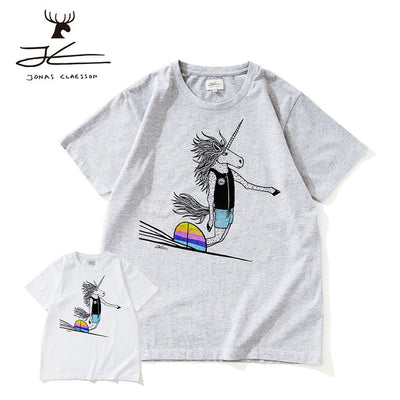 JONAS CLAESSON ジョナスクレアッソン Surfing Unicorn Tee サーフィングユニコーンティー JC-213