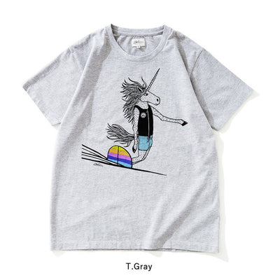 JONAS CLAESSON ジョナスクレアッソン Surfing Unicorn Tee サーフィングユニコーンティー JC-213