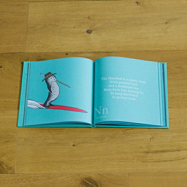 洋書 ALPHABET STORIES JONAS CLAESSON ジョナスクレアッソン The Surfing Animals Alphabet