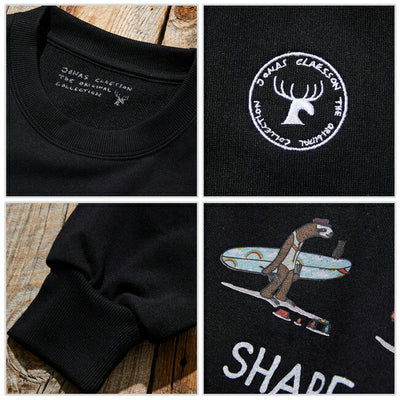 JONAS CLAESSON ジョナスクレアッソン Safari Surfers P/O Sweat サファリサーファーズプルオーバースウェット 243-1233