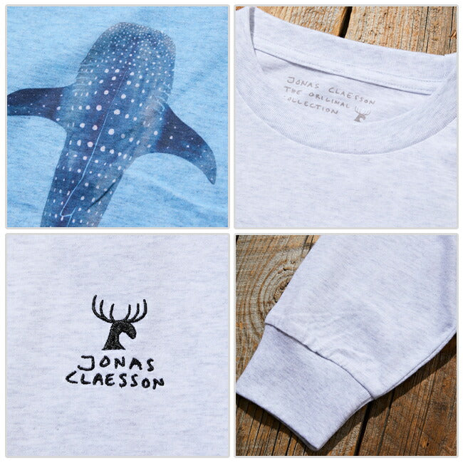 JONAS CLAESSON ジョナスクレアッソン Whale Shark L/S Tee ホエールシャークロングスリーブティー 243-1229